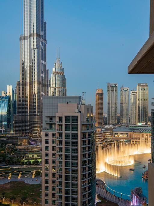 First Class 2Br With Full Burj Khalifa And Fountain View Dubai Buitenkant foto